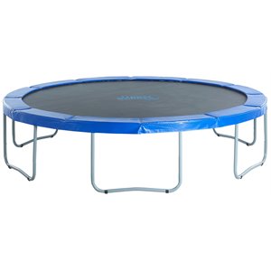 upper bounce trampoline with safety pad in black and blue ubt01