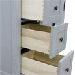 Plantation Solid Wood Vanity with Right Rectangle Sink in Gray Ash
