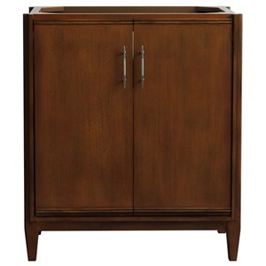 MCM 30&quot Single Sink Solid Wood Vanity in Walnut (Cabinet Only)