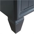 Trento Single Rectangle Sink Vanity in Dark Gray/Gray Granite Stone