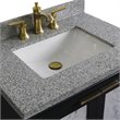 Trento Single Rectangle Sink Vanity in Dark Gray/Gray Granite Stone