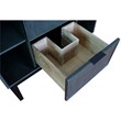 Scandi 37-inch Single Rectangle Sink Solid Wood Vanity in Linen Gray