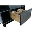 Scandi 37-inch Single Rectangle Sink Solid Wood Vanity in Linen Gray