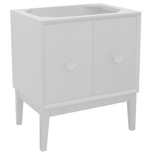 Stora 30&quot Traditional Single Solid Wood Vanity in White (Cabinet Only)