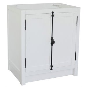 Plantation 30&quot Single Solid Wood Vanity in Glacier Ash (Cabinet Only)