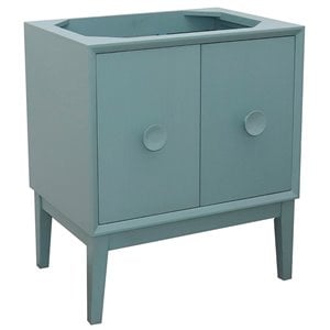 Stora 30&quot Single Solid Wood Vanity in Aqua Blue (Cabinet Only)