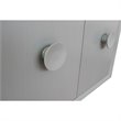 Stora Solid Wood Wall Mount Rectangle Sink Vanity with White Top in Blue