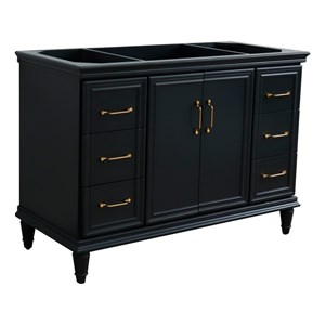 48 in. Single Wooden Vanity  Dark Gray Cabinet Only