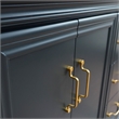 36 in. Single Wooden Vanity  Dark Gray Finish Left Door Cabinet Only