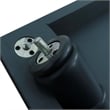 36 in. Single Wooden Vanity  Dark Gray Finish Left Door Cabinet Only