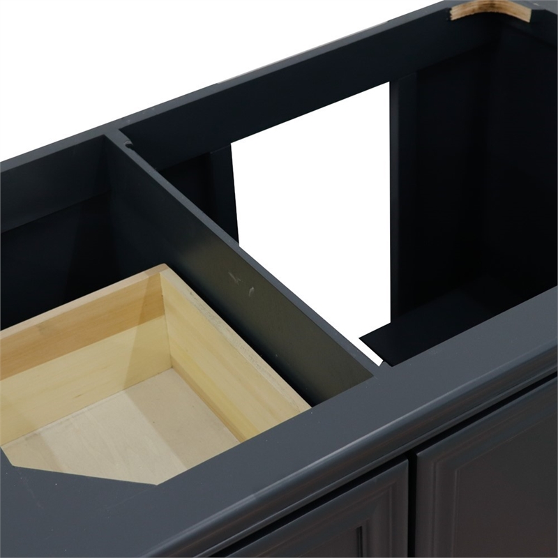 36 in. Single Wooden Vanity  Dark Gray Finish Right Door Cabinet Only