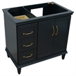 36 in. Single Wooden Vanity  Dark Gray Finish Right Door Cabinet Only