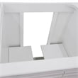36 in. Single Wooden Vanity  White Finish Right Door Cabinet Only