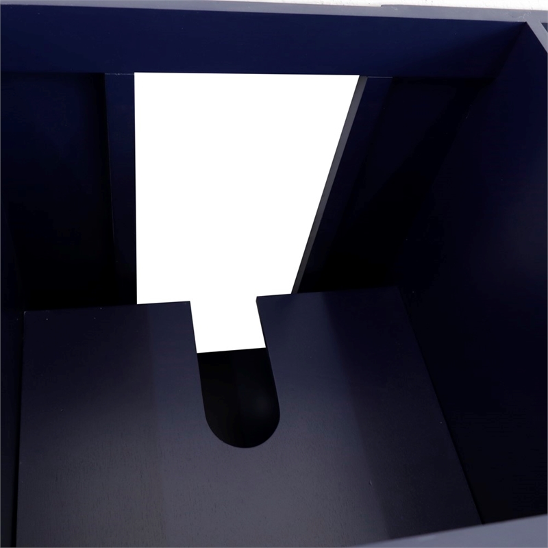 48 in. Single Wooden Vanity  Blue Finish Cabinet Only