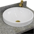 37 in. Single Wooden Vanity  Dark Gray Gray Granite Round Right Door.Right Sink