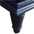 31 in. Single Wooden Vanity  Blue with White Carrara Oval Sink