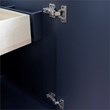 31 in. Single Wooden Vanity  Dark Gray with Black Galaxy Rectangle Sink