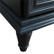 31 in. Single Wooden Vanity  Dark Gray with Black Galaxy Rectangle Sink