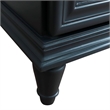31 in. Single Wooden Vanity  Dark Gray with Gray Granite Oval Sink