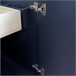 31 in. Single Wooden Vanity  Dark Gray with Gray Granite Oval Sink