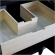 31 in. Single Wooden Vanity  Dark Gray with White Carrara Rectangle Sink