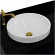 37 in. Single Wooden Vanity  Blue Black Galaxy Round Left Door.Left Sink