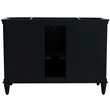 49 in. Single Wooden Vanity  Dark Gray with Gray Granite Rectangle Sink