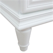 37 in. Single Wooden Vanity  White Black Galaxy Rectangle Left Door.Left Sink