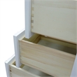 37 in. Single Wooden Vanity  White Black Galaxy Rectangle Left Door.Left Sink