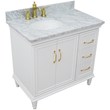 61 in. Double Wooden Vanity Blue Black Galaxy Granite Rectangle Sink