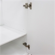 61 in. Double Wooden Vanity White White Quartz Oval Sink