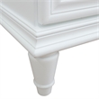 61 in. Double Wooden Vanity White White Quartz Oval Sink