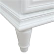 61 in. Double Wooden Vanity White White Quartz Rectangle Sink