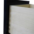 61 in. Single Wooden Vanity  Dark Gray Black Galaxy Granite Rectangle Sink