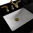 61 in. Single Wooden Vanity  Dark Gray Black Galaxy Granite Rectangle Sink