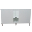 61 in. Single Wooden Vanity  White with Black Galaxy Oval Sink