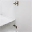 61 in. Single Wooden Vanity  White with White Quartz Round Sink