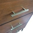 61 in. Double Wooden Vanity Walnut Black Black Galaxy Granite Rectangle Sink
