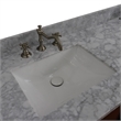 61 in. Double Wooden Vanity Walnut Black White Carrara Marble Rectangle Sink