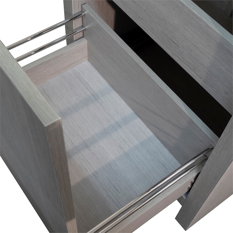 24 in. Single Gray Vanity with Ceramic Sink