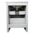 24 in. Single Gray Vanity with Ceramic Sink