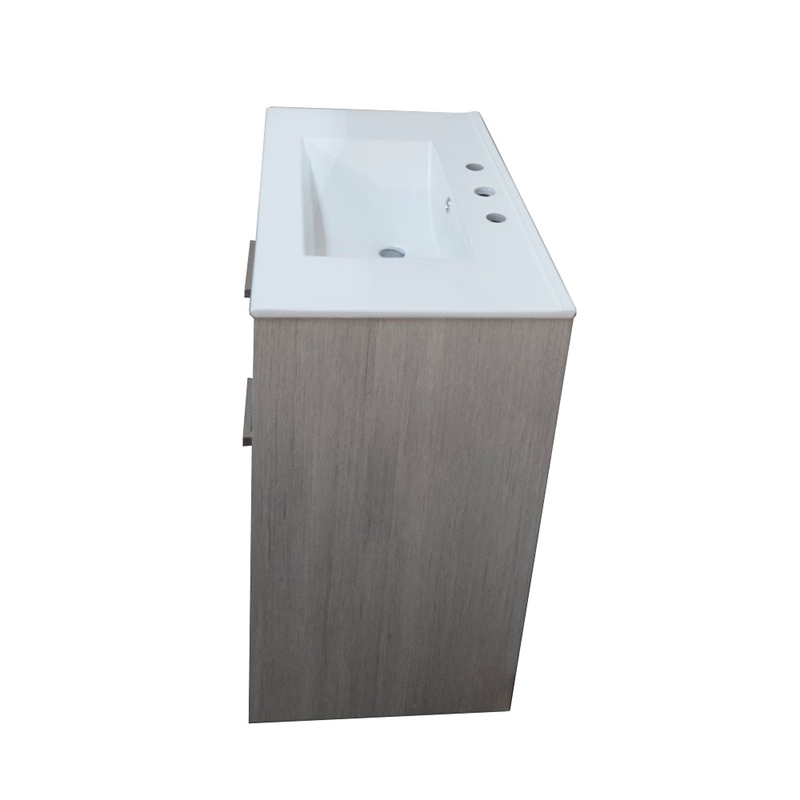 30 in. Single Wooden Vanity  in Gray Pine