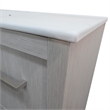 48 in. Single Wooden Vanity  in Gray Pine with White Ceramic Top
