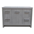 48 in. Single Wooden Vanity  in Gray Pine with White Ceramic Top