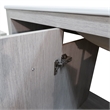 48 in. Single Wooden Vanity  in Gray Pine with White Ceramic Top