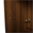30 in. Single Vanity in Brown Walnut finish with Solid Surface Resin White Sink