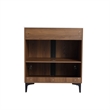 30 in. Single Vanity in Brown Walnut finish with Solid Surface Resin White Sink
