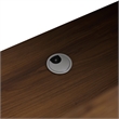 30 in. Single Vanity in Brown Walnut finish with Solid Surface Resin White Sink