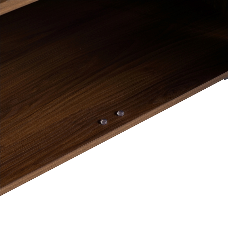 30 in. Single Vanity in Brown Walnut finish with Solid Surface Resin White Sink