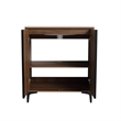 30 in. Single Vanity in Brown Walnut finish with Solid Surface Resin White Sink